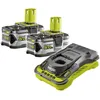 Image de Ryobi - Pack 2 Batteries 18v One+ 5.0 Ah Lithiumplus - 1 Chargeur Ultra Rapide 5.0 Ah Rc18150-250