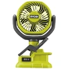 Image de RYOBI Ventilateur à clipser sur batterie ONE+ RCF18-0 18V, ventilateur d'atelier, ventilateur électrique, diamètre du tambour 10 cm