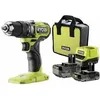 Image de Perceuse-visseuse à percussion RYOBI RPD18BL1-2C42S 18V 54Nm 1x4Ah +1x2Ah et chargeur 2A avec sac de transport