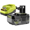 Image de Ryobi Lot D'1 Batterie Et D'1 Chargeur Ryobi, 18 V, 4 Ah Rc18120a-140xg Lithium-ion