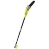 Image de RYOBI Élagueur sur Perche 750 W Guide 20 cm Incliné à 15° RPP750S Filaire | Tube d'extension 90 cm fourni, branchement 230 V, taille des branches jusqu'à 4 m de hauteur, chaîne et lubrification en occasion ou reconditionné