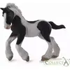 Image de Collecta 88770 Gypsy Poulain noir et blanc 11 cm Le monde des chevaux