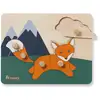 Image de Puzzle Éducatif en Bois N Sort Fox pour Développer la Motricité Fine des Enfants - Neuf