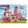 Image de Jeu de construction - ZURU - Grande caserne de pompiers (976 pièces) - Créez une caserne de pompiers avec véhicules et accessoires