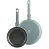 Image de Ensemble de deux poêles antiadhésives en céramique GreenChef, de 20 cm et 26 cm, compatibles avec les plaques à induction