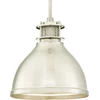 Image de Lampe suspendue Westinghouse vintage board industrial nickel avec 1 lampe