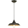 Image de Suspension à une flamme Iron Hill bronze huilé