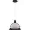 Image de Suspension rétro en bronze patiné et verre dépoli pour une source lumineuse