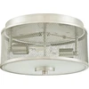 Image de Plafonnier Morrison nickel brossé avec 2 sources lumineuses