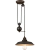 Image de Suspension à une flamme Iron Hill bronze huilé avec câble de traction
