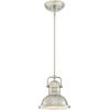 Image de Suspension à une flamme Boswell nickel brossé