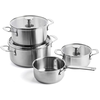 Image de KitchenAid Stainless Steel, ensemble de 7 casseroles, aluminium, revêtement antiadhésif