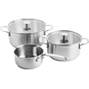 Image de KitchenAid Stainless Steel, Set de 5 casseroles, lavable au lave-vaisselle