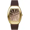 Image de ICE-WATCH - Montre pour femme, modèle Dome, en acier, couleur chocolat, bracelet en métal doré
