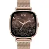 Image de Montre connectée ICE SMART 2.0 Carrée avec Bracelet Milanaise Rose Gold Ice Watch - Neuf
