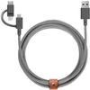 Image de Native Union Belt câble USB USB 2.0 2 m USB A USB C/Micro-USB B/Lightning Noir, Blanc - Neuf