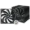 Image de ARCTIC F12 PWM PST Boitier PC Ventilateur 12 cm Noir 5 pièce(s) - Neuf