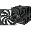Image de Lot de 5 Ventilateurs de boitier Arctic F12 - 12cm (Noir) #2POURCENT