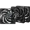 Image de ARCTIC P12 Slim PWM PST Boitier PC Ventilateur 12 cm Noir 3 pièce(s) - Neuf