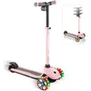 Image de GLOBBER ONE K E-MOTION 4 PLUS - trottinette électrique, batterie au lithium, moteur 80 W, 125/90 mm, 3 roues, roues LED, rose pastel
