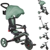 Image de GLOBBER EXPLORER TRIKE FOLDABLE 4in1 - Poussette, tricycle, roue, 10/8,5 pouces, pliable, hauteur réglable, vert