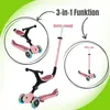 Image de GLOBBER GO-UP ACTIVE LIGHTS - 3 en 1 tricycle, roue et trottinette, 120/80 mm, 3 roues, hauteur réglable, rose pastel