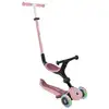 Image de Trottinette évolutive GLOBBER GO-UP ACTIVE LIGHTS 3 roues avec siège roues lumineuses sans piles (dynamo) Rose pastel guidon réglable 4 hauteurs frein au pied pliage bouton-poussoir - Neuf