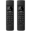 Image de Philips M4502B/34, téléphone DECT, casque avec câble, fonction mains libres, 50 numéros, identification de l'appelant, couleur noire