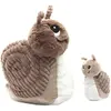 Image de Globe Trotoys Peluche escargot Speedou maman et son bébé marron beige