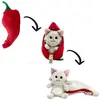 Image de Peluche 2 en 1 Chat-Piment   Jouet doux transformable