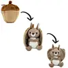 Image de Peluche 2-en-1 écureuil et gland   Peluche transformable