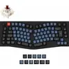 Image de Q10 (noir/bleu-gris, DE-Layout, Gateron G Pro Brown, Alice Layout, Hot-Swap, cadre aluminium, RGB)