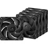 Image de Ventiladores Suplementarios Arctic P12 PRO PWM PST Low Noise 120mm Negros Pack 5 unidades - Neuf