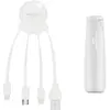 Image de Powerbank 2600mAh 1 port USB A + Câble multiple Octopus Blanc Xoopar