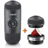 Image de WACACO Nanopresso + NS Adapter Machine Espresso   18 bars, café moulu + capsules Nespresso®, portable, sans électricité, idéale voyage & outdoor -Gris - Neuf