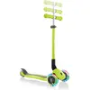 Image de GLOBBER PRIMO FOLDABLE LIGHTS   Trottinette pour enfants, 120/80 mm, ABEC 5, 3 roues, hauteur réglable, roues LED, vert lime