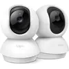 Image de Tapo TP-Link C210P2 Caméra de surveillance IP sans fil (orientation et inclinaison de l'objectif, résolution 3MP, audio 2 voies, vision nocturne jusqu'à 9m, jusqu'à 256 Go de mémoire locale) Blanc/noir, 2pcs
