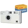 Image de Kodak EKTAR H35 Caméra vidéo Demi-Format 35 mm, réutilisable, sans Mise au Point, léger, Facile à Utiliser (Film et Pile AAA Non Incluse) (Pack Blanc avec Film 24exp) en occasion ou reconditionné