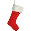 Image de Décoration de Noël Chaussette de Noël rouge Tissu 28 x 4 x 46 cm (12 unités)