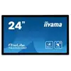 Image de Ecran IIYAMA 24 Tactile PCAP conceptions en verre sans cadre IPS 10points 1920x1080 5ms 400 cd/m2 1xDisplayport 1xHDMI HPs 2x1W 2xUSB / T2455MSC-B1 - Neuf