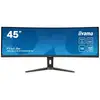 Image de Ecran IIYAMA 44,5 Noir VA 32:9 incurvé 0.8ms 5120x1440 165Hz 450cd/m2 1xDP 2xHDMI 1xUSB-C 3xUSB HUB(3.2) com KVM Docking USB-C intégré 13cm pied réglable haut - Neuf