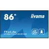 Image de iiyama ProLite LH8675UHS-B1AG - 218 cm (86") diagonale (217.4 cm (85.6") visible) écran LCD avec rétroéclairage LED - affichage dynamique - avec lecteur multimédia intégré, SDM Slot PC - Android - 4K UHD (2160p) 3840 x 2160