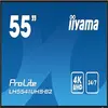 Image de IIYAMA 55', dalle IPS, 4K UHD 3840x2160, 8ms, 500cd/m², Haut-parleurs, 3xHDMI, 1xVGA, USB, Media Player - Neuf