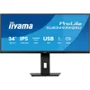 Image de Iiyama XUB3493WQSU-B6 IIYAMA 86,7cm (34") XUB3493WQSU-B6 21:9 HDMI+2xDP+2xUSB-C