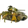 Image de Maquette Tamiya M4A3 Sherman - production tardive avec canon de 75 mm 1/35 - Maquette militaire - Tami35250