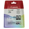 Image de Cartouche d'encre compatible Canon PG-510/CL511 Noir Trichromie Jaune Turquoise Magenta