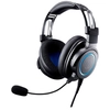 Image de Audio-Technica ATH-G1 casque Avec fil Arceau Gaming Noir, Bleu - Neuf