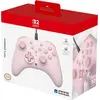 Image de Manette de jeu - Nintendo Switch et Switch 2 - Filaire - Rose - Horipad Turbo - Boutons programmables - Hori