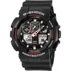 Image de G-Shock GA 100 Montre Black G-Shock Red, Taille : One Size