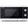 Image de Sharp YC-MS01E-W, Plan de travail, Micro-ondes solo, 20 l, 800 W, Bouton rotatif, Noir, Blanc